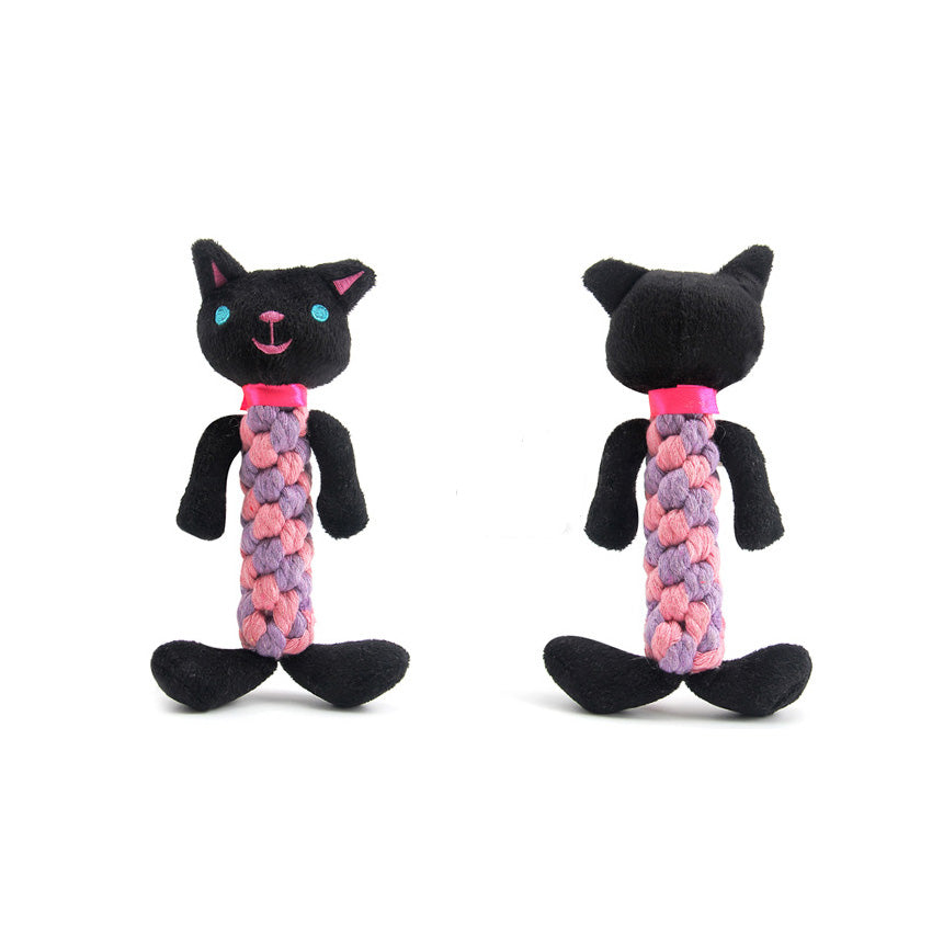 A cute animal shape dog chew toy for relieving bordem - cat