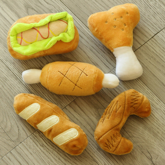 Dog Plush Toy - Cartoon Meat