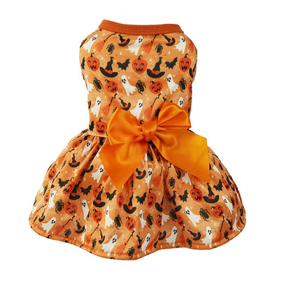 Dog Halloween Skirt - Orange - Yes My Paws