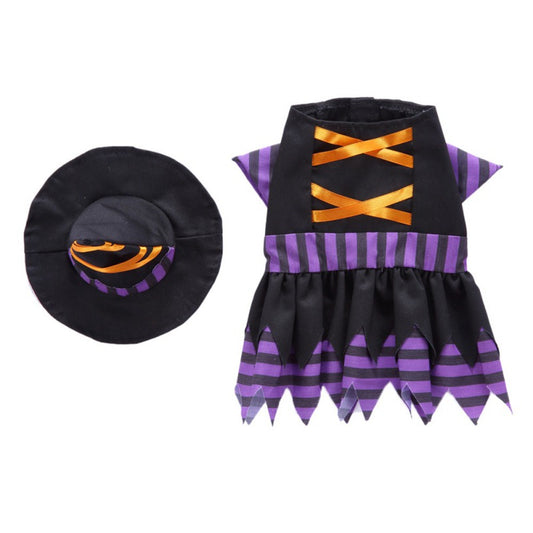 Dog Witch Skirt Halloween - Yes My Paws