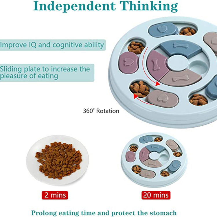 A dog treat puzzle does not only help IQ training but also make them eating slower for better health