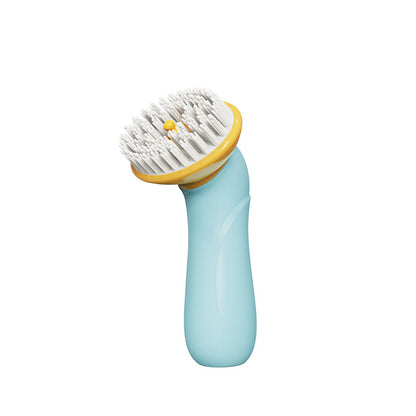 A pet bath brush which can store body soap