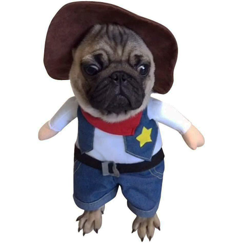 Pet Cowboy Costume for Dog and Cat - Yes My Paws