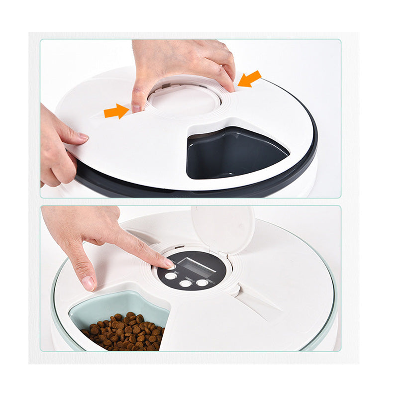 smart pet bowl with timing feature for feeding your furry friends automatically with both dry and wet food. Especially for busy pet owners