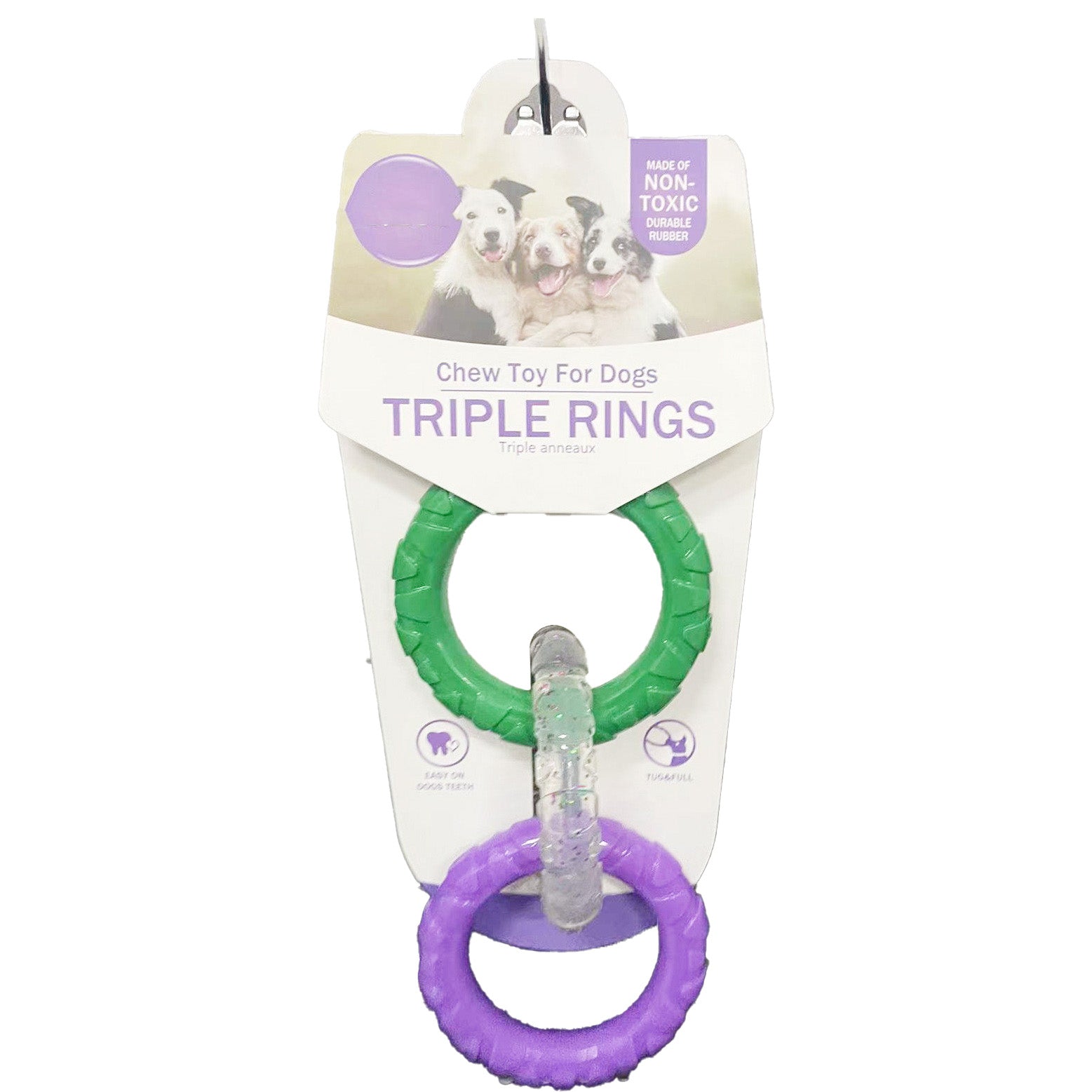 An interactive dog chewing toy for good molar development